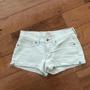 Lucky Brand Light Blue and White Striped Shorts